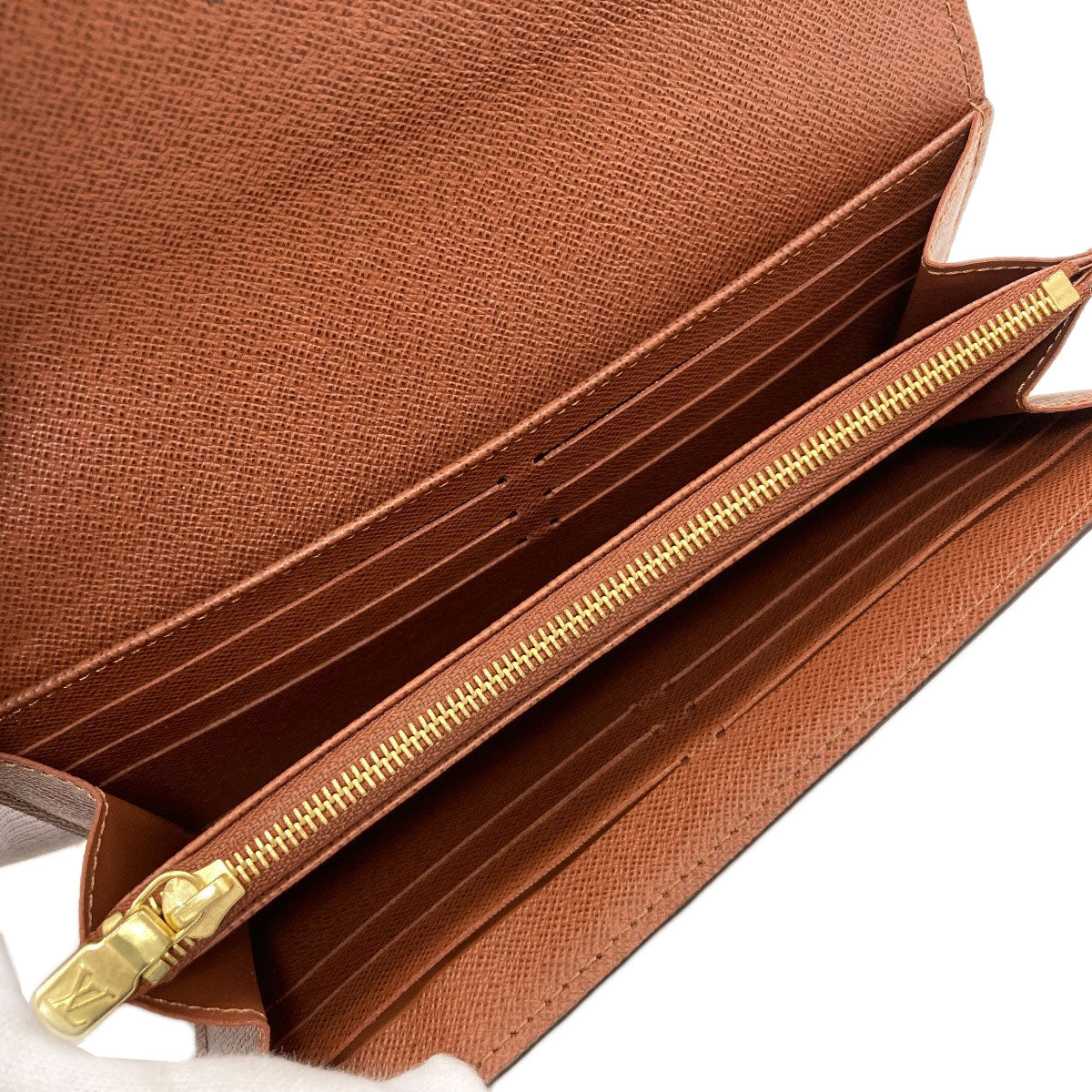 LOUIS VUITTON M60531 Portefeiulle Â· Sarah Long wallet (with coin pocket) Monogram canvas Ladies [Used]