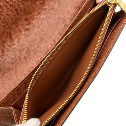 LOUIS VUITTON M60531 Portefeiulle Â· Sarah Long wallet (with coin pocket) Monogram canvas Ladies [Used]