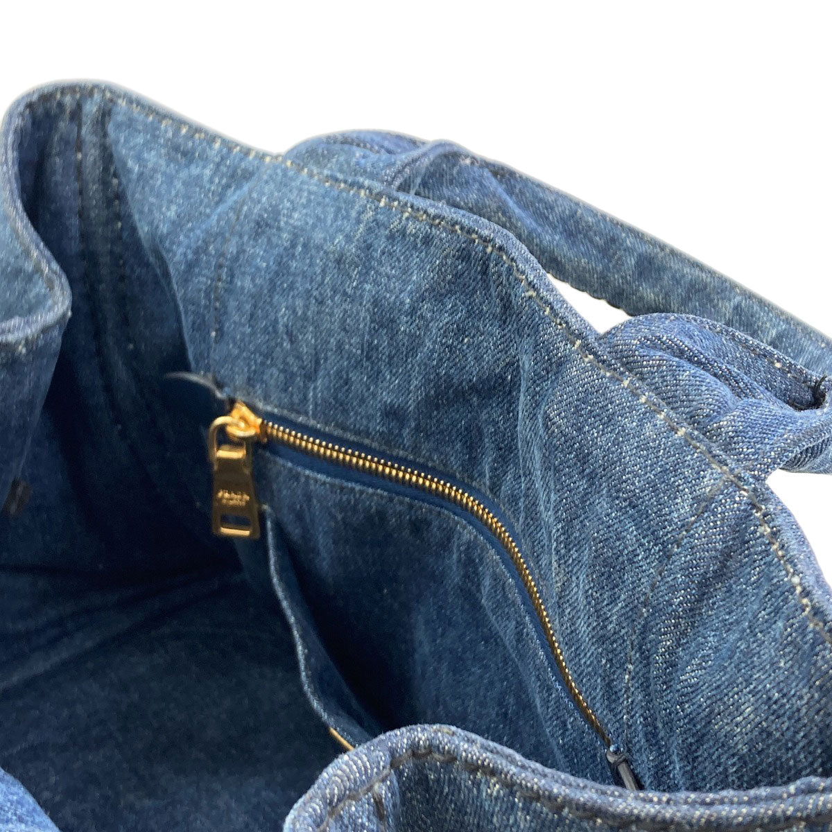 PRADA Canapa 2WAY Handbag Denim Ladies [Used]