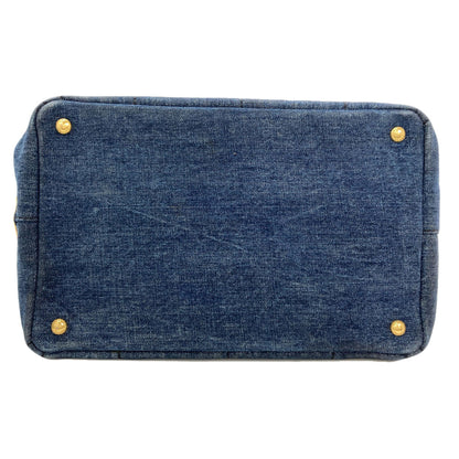 PRADA Canapa 2WAY Handbag Denim Ladies [Used]