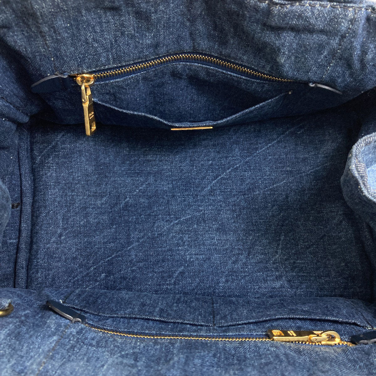 PRADA Canapa 2WAY Handbag Denim Ladies [Used]