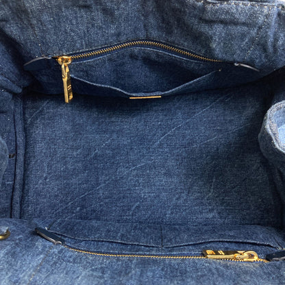 PRADA Canapa 2WAY Handbag Denim Ladies [Used]