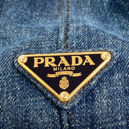 PRADA Canapa 2WAY Handbag Denim Ladies [Used]
