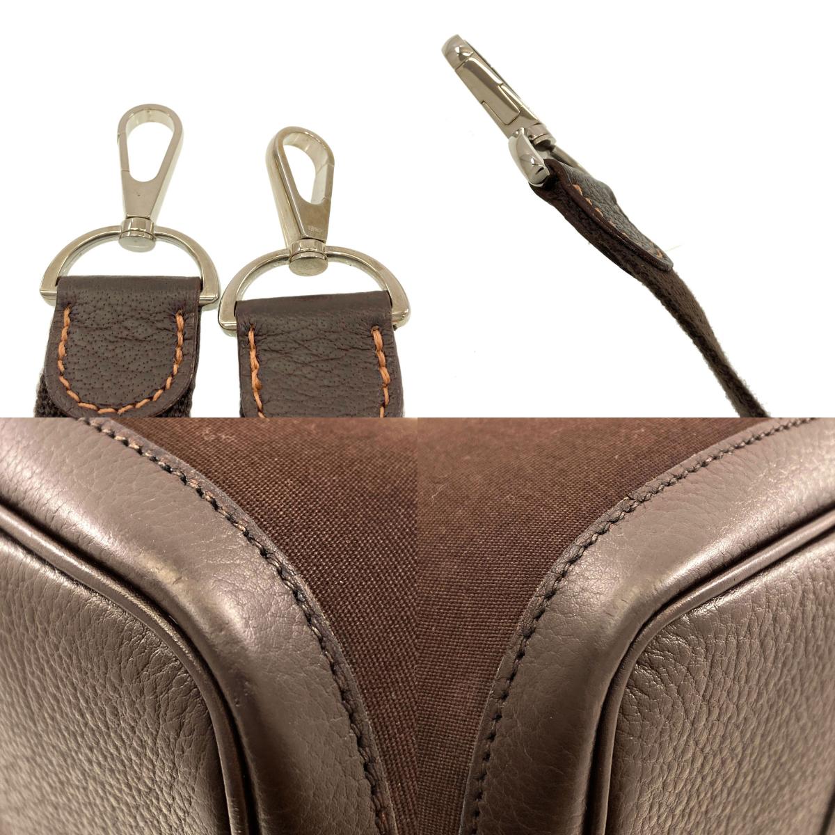 HERMES Garden Party TPM SilverHardware Tote Bag Towar Officche Ladies [Used]