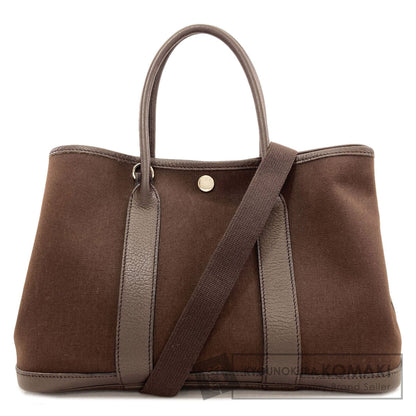 HERMES Garden Party TPM SilverHardware Tote Bag Towar Officche Ladies [Used]