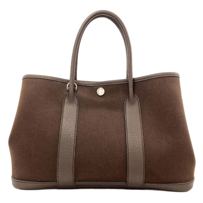 HERMES Garden Party TPM SilverHardware Tote Bag Towar Officche Ladies [Used]