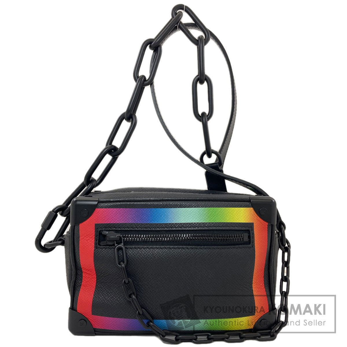 LOUIS VUITTON M30351 Mini soft trunk Shoulder Bag Taiga Ladies [Used]