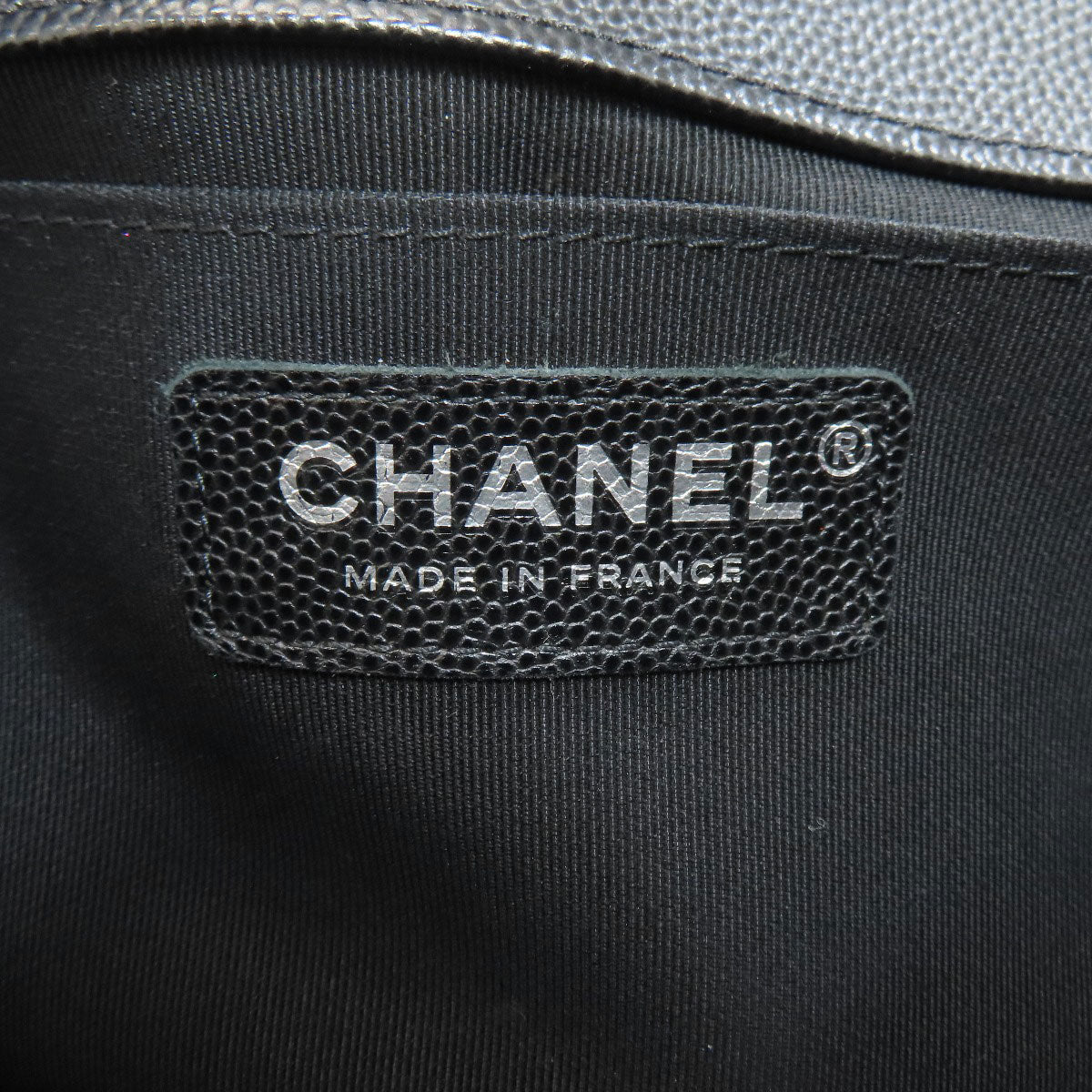 CHANEL Boy Chanel ChainShoulder SilverHardware Shoulder Bag Grained Calfskin Skin Ladies [Used]