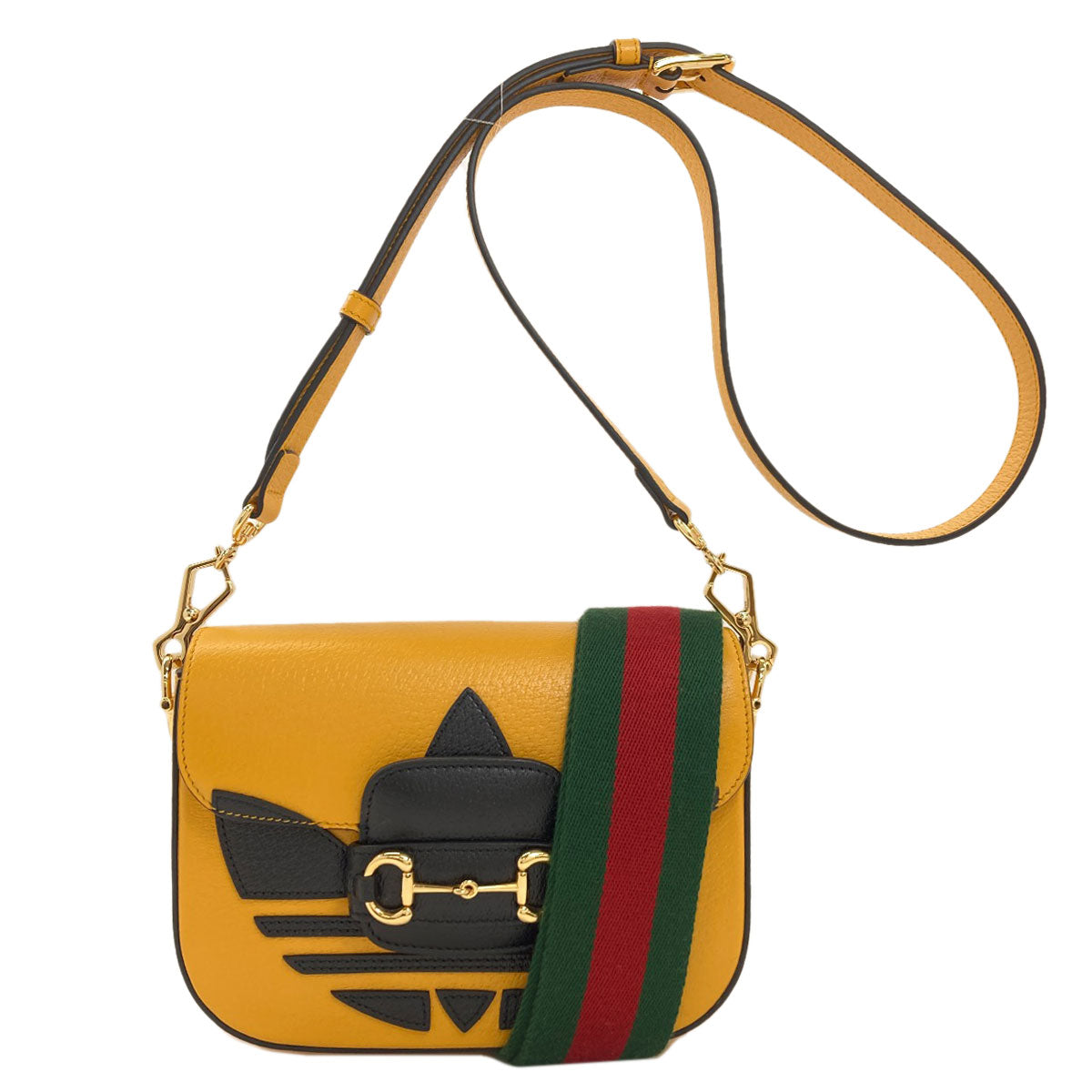 GUCCI 658574 Horsebit 1955 Adidas Collaboration Shoulder Bag Calf Ladies [Used]