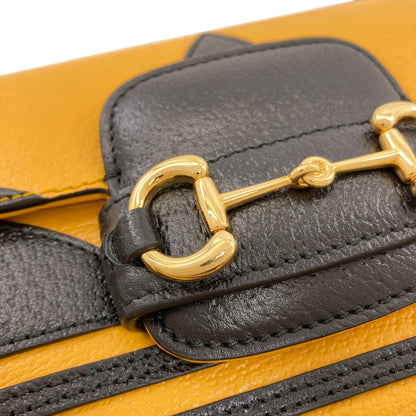 GUCCI 658574 Horsebit 1955 Adidas Collaboration Shoulder Bag Calf Ladies [Used]