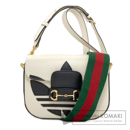 GUCCI 658574 Horsebit 1955 Adidas Collaboration Shoulder Bag Calf Ladies [Used]
