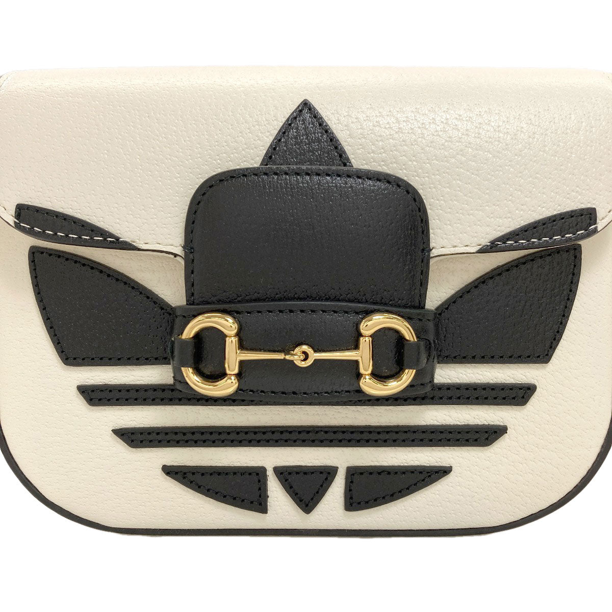 GUCCI 658574 Horsebit 1955 Adidas Collaboration Shoulder Bag Calf Ladies [Used]
