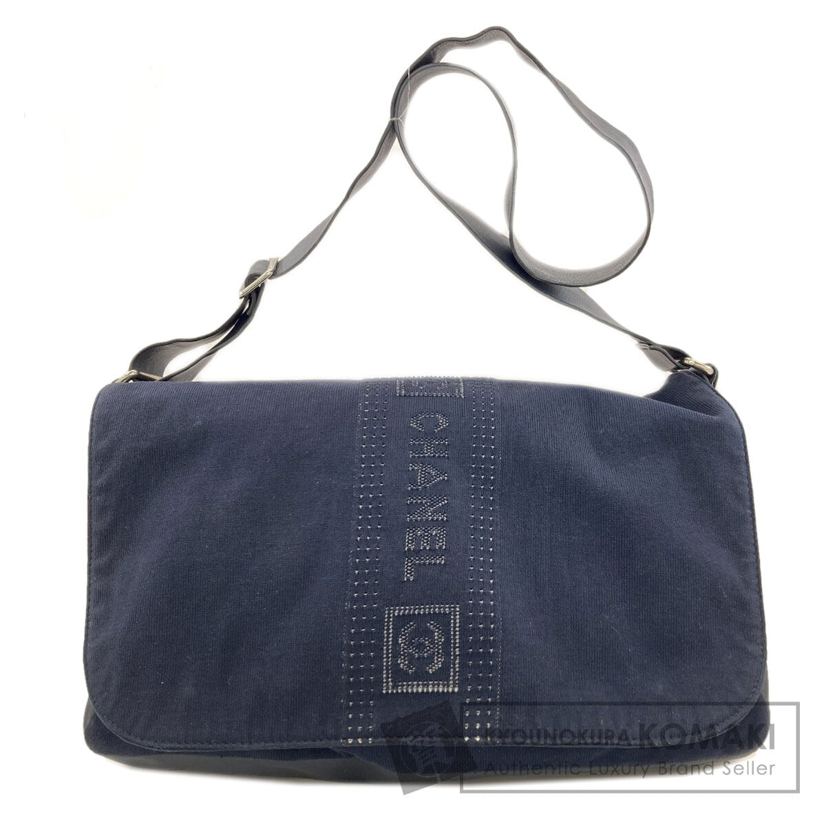 CHANEL Sport Line SilverHardware Shoulder Bag Canvas Ladies [Used]