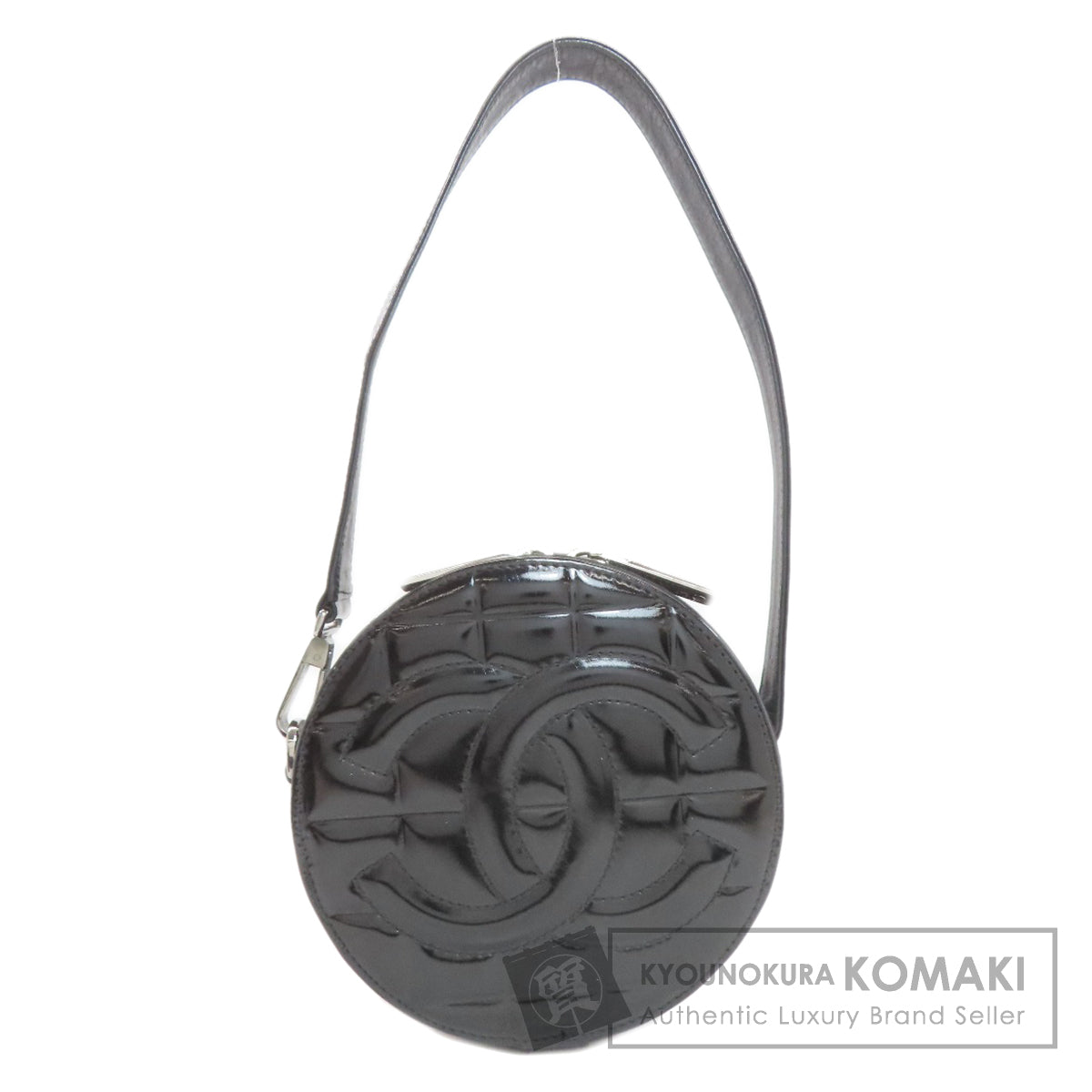 CHANEL COCO Mark SilverHardware Shoulder Bag Enamel Ladies [Used]