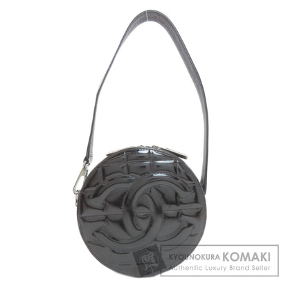 CHANEL COCO Mark SilverHardware Shoulder Bag Enamel Ladies [Used]