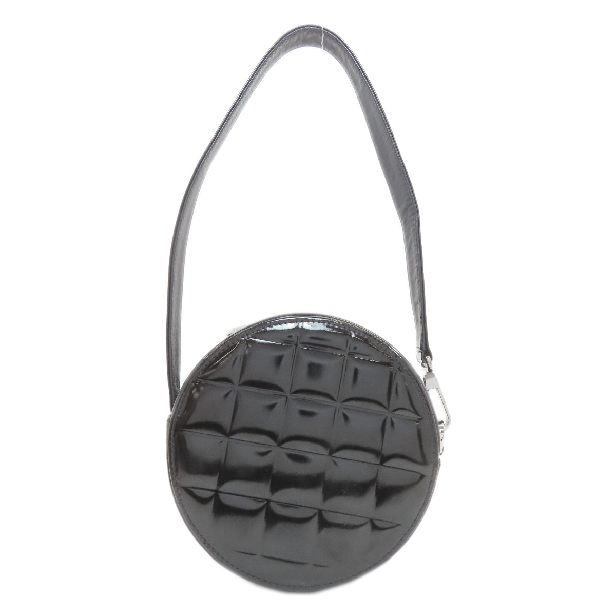 CHANEL COCO Mark SilverHardware Shoulder Bag Enamel Ladies [Used]