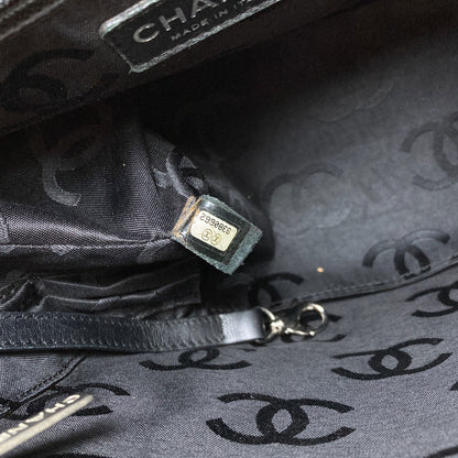 CHANEL CAMBON LINE SilverHardware Tote Bag Calf Ladies [Used]