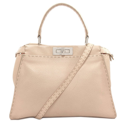 FENDI Peekaboo Celeria 2WAY Handbag Calf Ladies [Used]