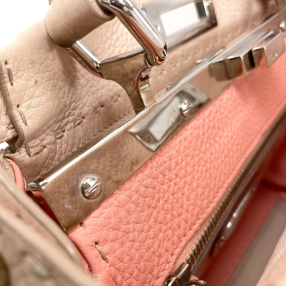 FENDI Peekaboo Celeria 2WAY Handbag Calf Ladies [Used]