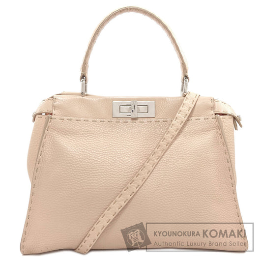 FENDI Peekaboo Celeria 2WAY Handbag Calf Ladies [Used]