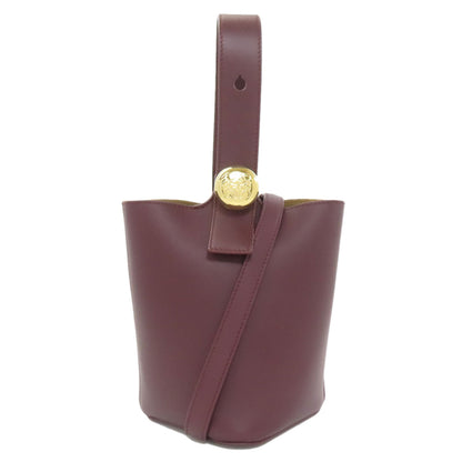 LOEWE Pebble Bucket Bag Mini 2WAY Handbag Calf Ladies [Used]