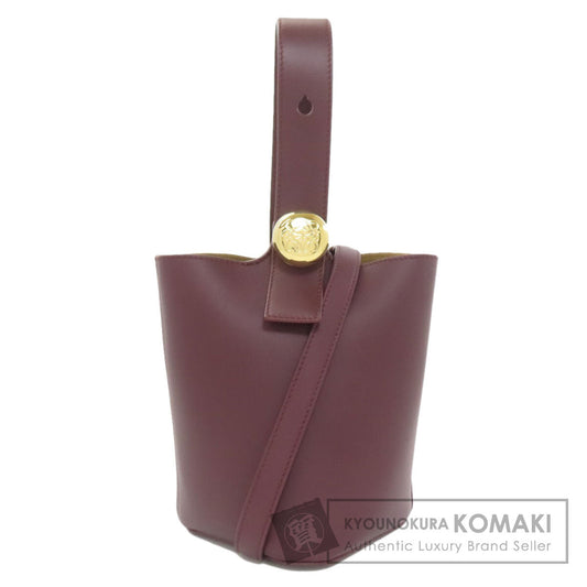 LOEWE Pebble Bucket Bag Mini 2WAY Handbag Calf Ladies [Used]
