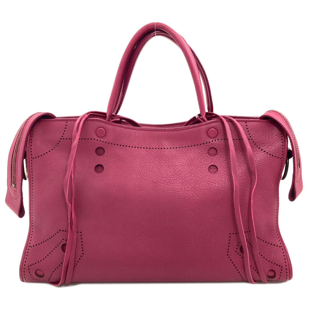 BALENCIAGA 443516 Blackout City 2WAY Handbag Calf Ladies [Used]
