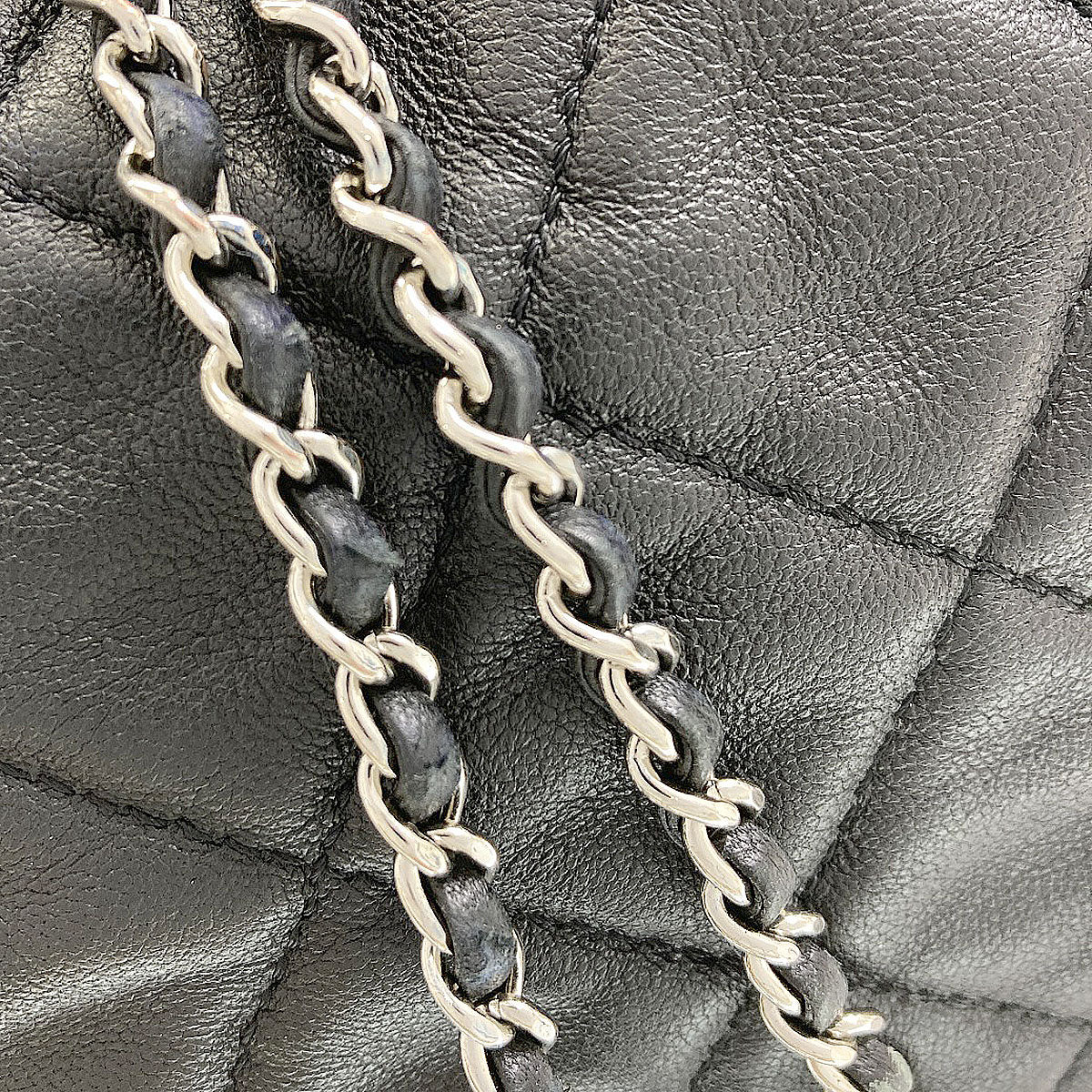 CHANEL Chain bag, Matelasse SilverHardware, 2-way Handbag Lambskin Ladies [Used]