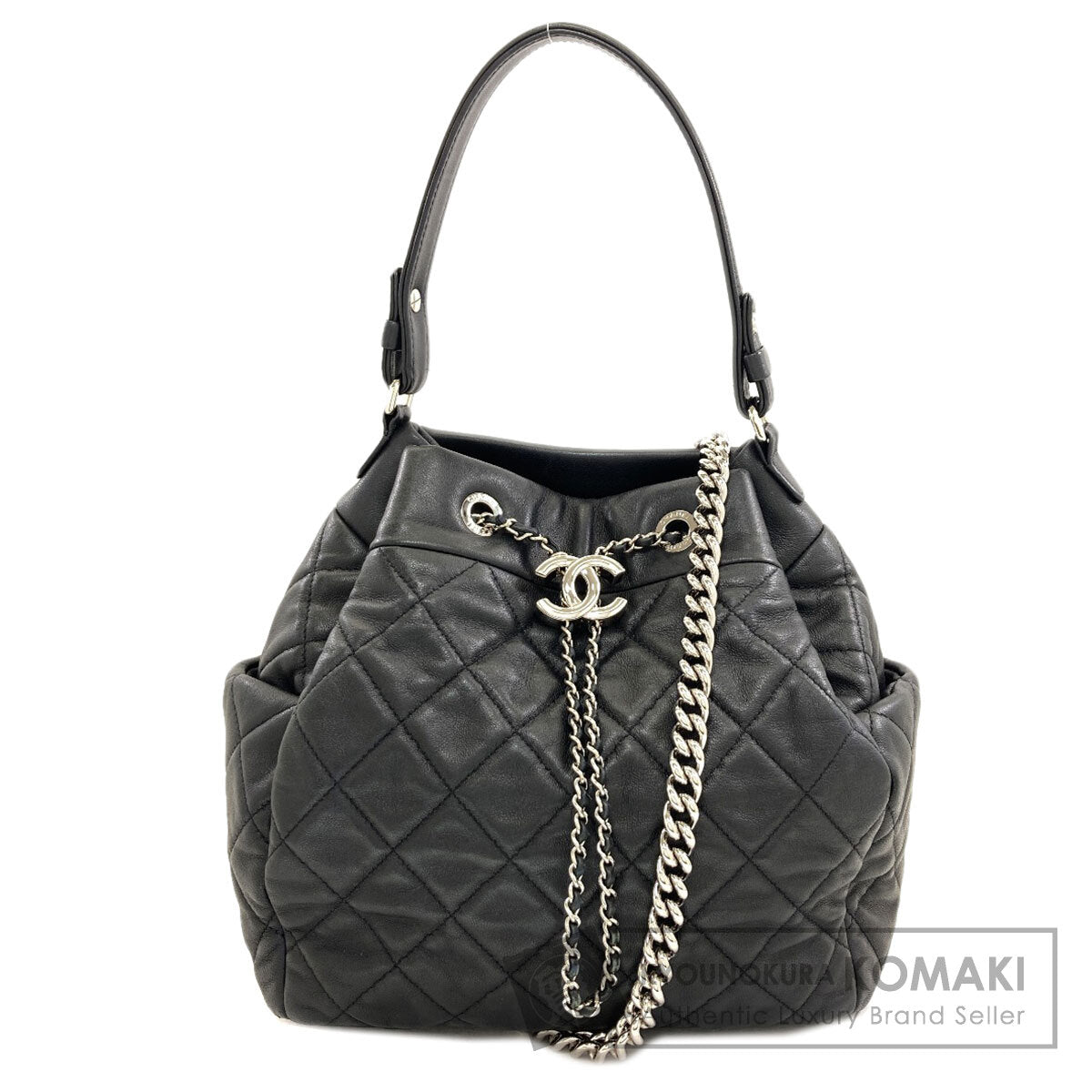 CHANEL Chain bag, Matelasse SilverHardware, 2-way Handbag Lambskin Ladies [Used]