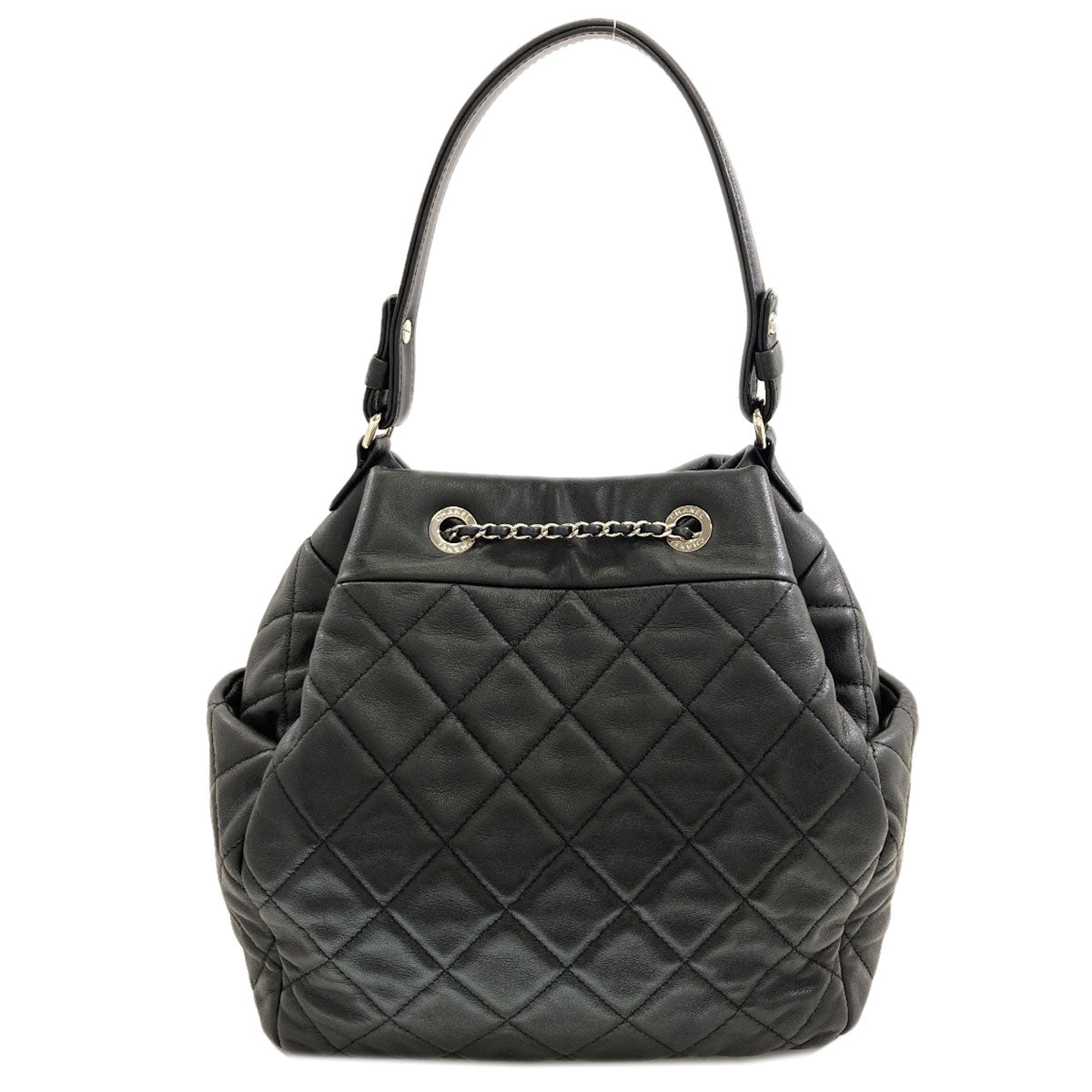 CHANEL Chain bag, Matelasse SilverHardware, 2-way Handbag Lambskin Ladies [Used]