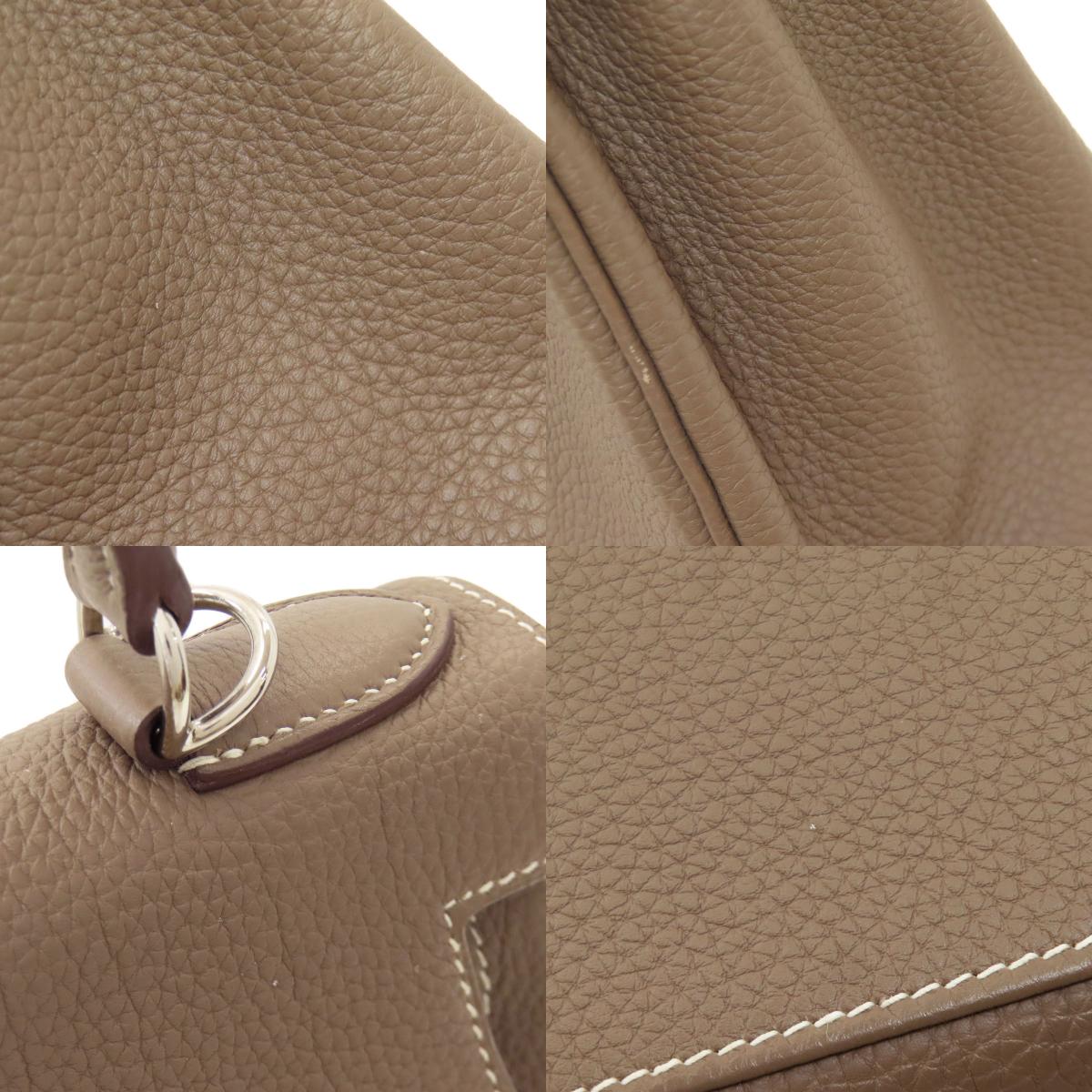 HERMES Kelly 28, internal stitching, Etoupe, SilverHardware Handbag Togo Ladies [Used]