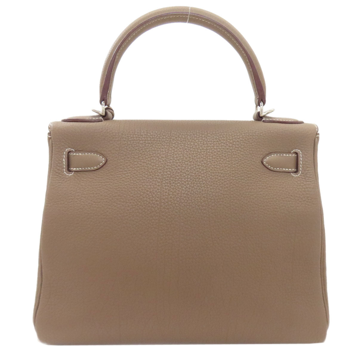 HERMES Kelly 28, internal stitching, Etoupe, SilverHardware Handbag Togo Ladies [Used]