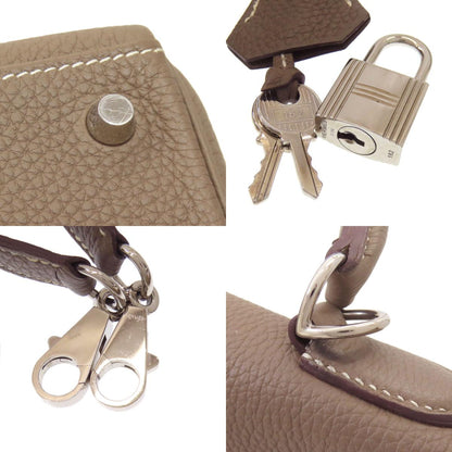 HERMES Kelly 28, internal stitching, Etoupe, SilverHardware Handbag Togo Ladies [Used]