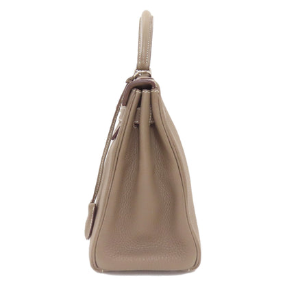 HERMES Kelly 28, internal stitching, Etoupe, SilverHardware Handbag Togo Ladies [Used]