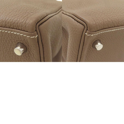 HERMES Kelly 28, internal stitching, Etoupe, SilverHardware Handbag Togo Ladies [Used]