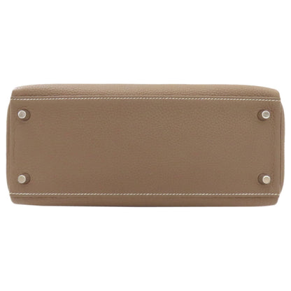 HERMES Kelly 28, internal stitching, Etoupe, SilverHardware Handbag Togo Ladies [Used]