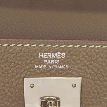 HERMES Kelly 28, internal stitching, Etoupe, SilverHardware Handbag Togo Ladies [Used]