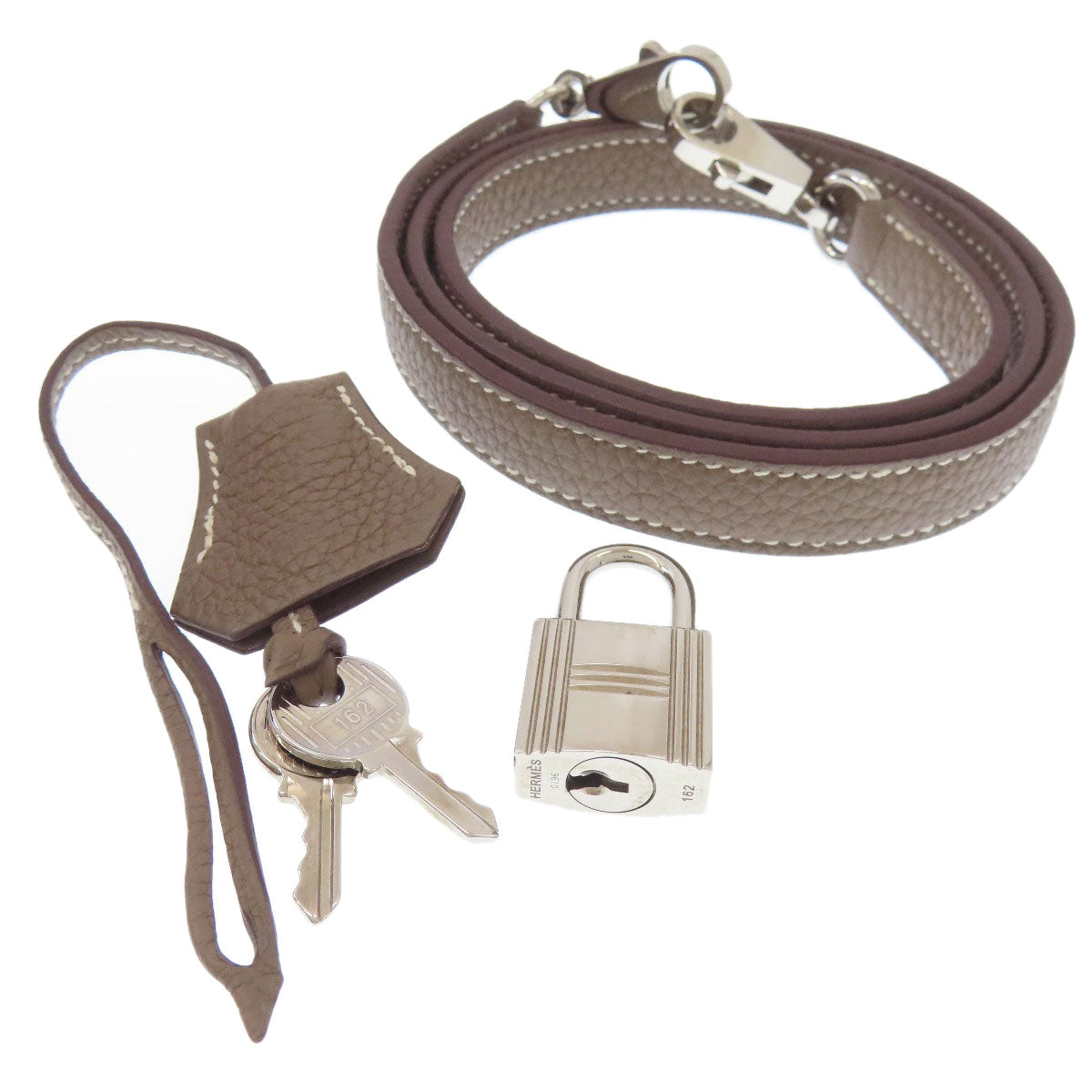 HERMES Kelly 28, internal stitching, Etoupe, SilverHardware Handbag Togo Ladies [Used]