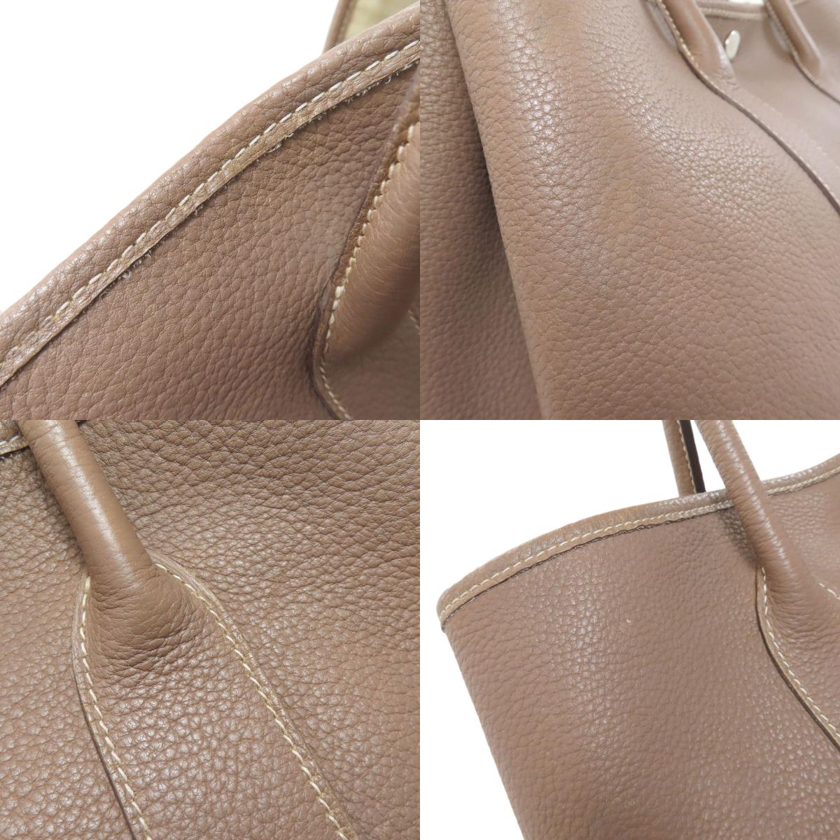 HERMES Garden Party PM Etoupe SilverHardware Tote Bag Negonda Ladies [Used]