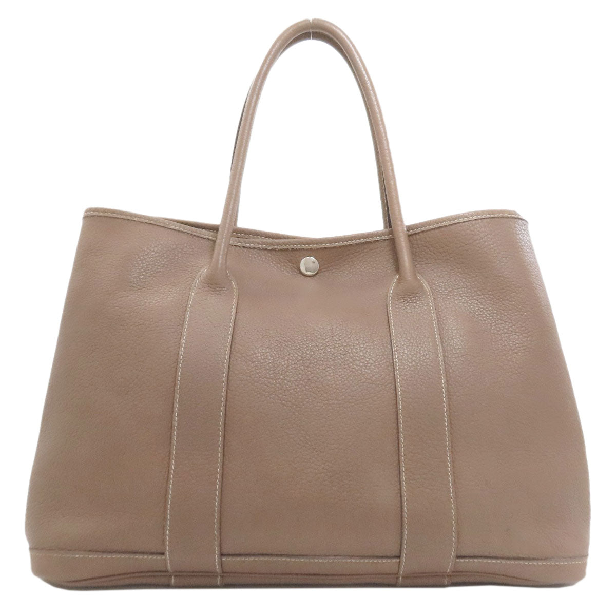 HERMES Garden Party PM Etoupe SilverHardware Tote Bag Negonda Ladies [Used]