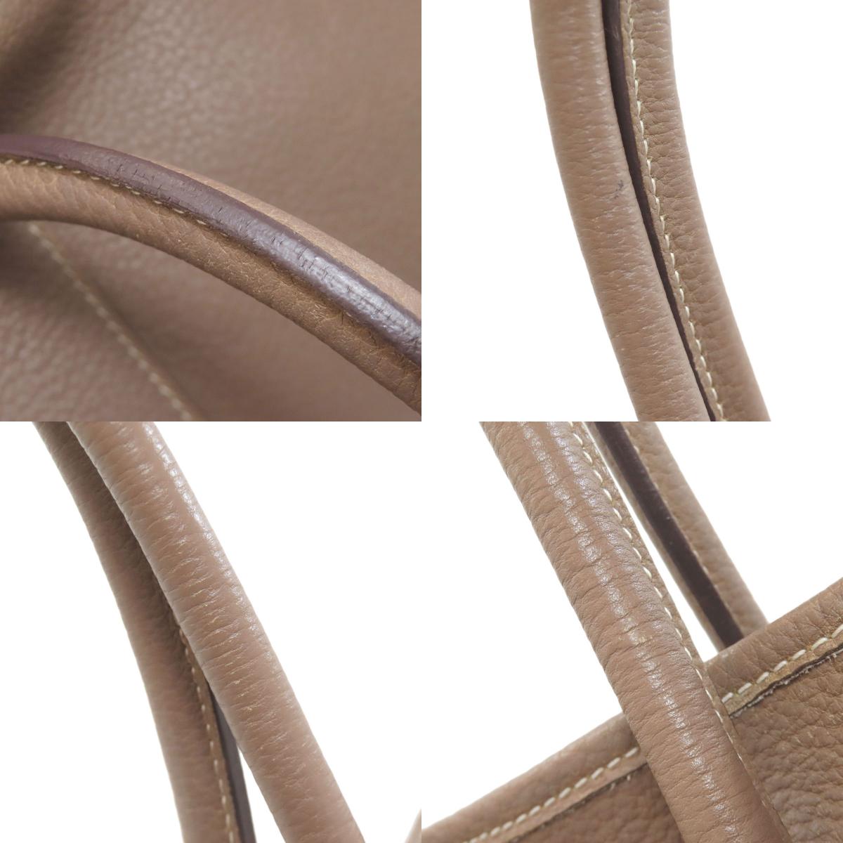 HERMES Garden Party PM Etoupe SilverHardware Tote Bag Negonda Ladies [Used]