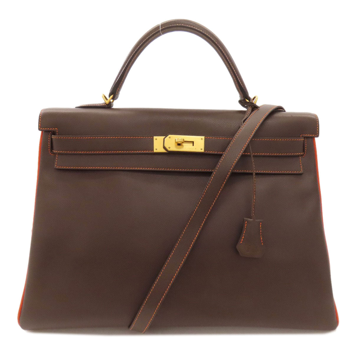 HERMES Kelly 40 Special Order, Inside Stitching, Gold Hardware Handbag Epsom Ladies [Used]