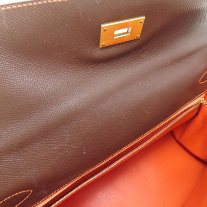 HERMES Kelly 40 Special Order, Inside Stitching, Gold Hardware Handbag Epsom Ladies [Used]