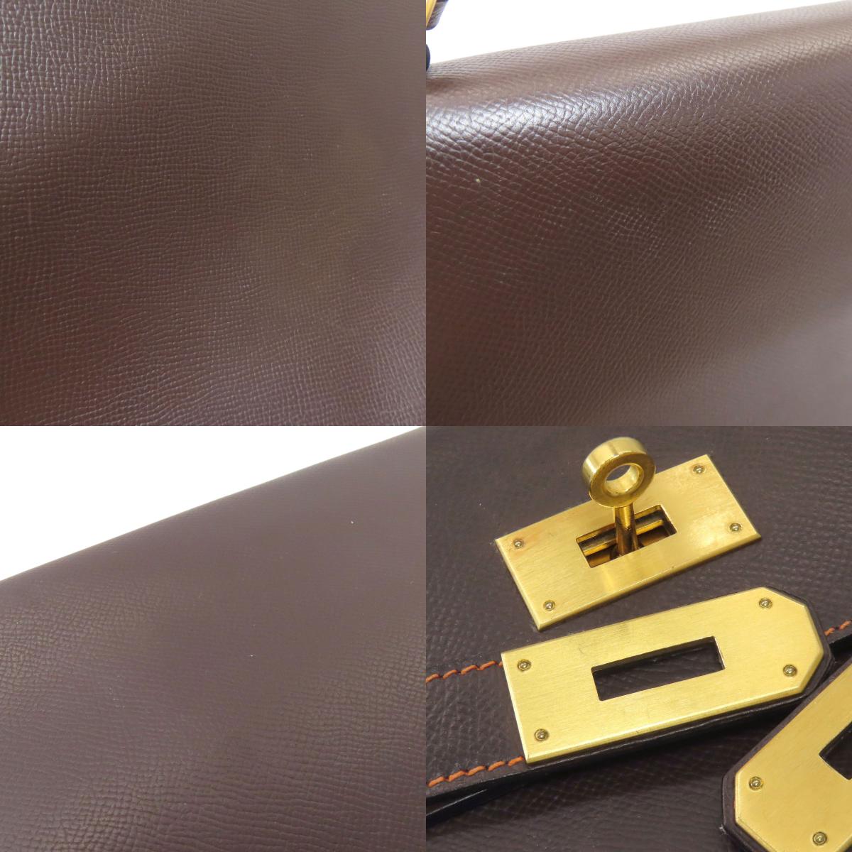HERMES Kelly 40 Special Order, Inside Stitching, Gold Hardware Handbag Epsom Ladies [Used]