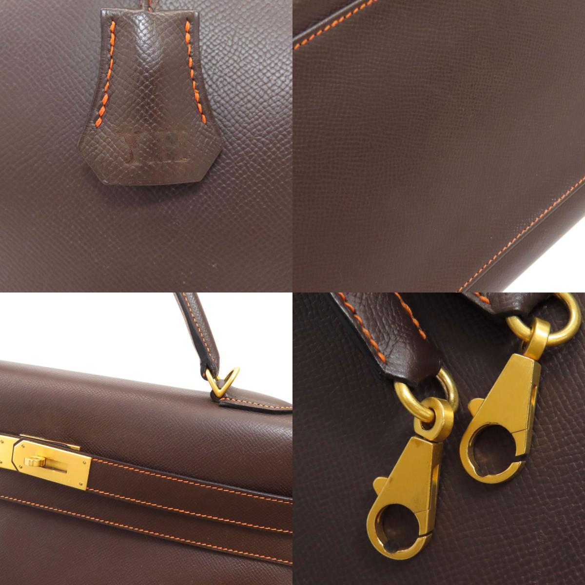 HERMES Kelly 40 Special Order, Inside Stitching, Gold Hardware Handbag Epsom Ladies [Used]