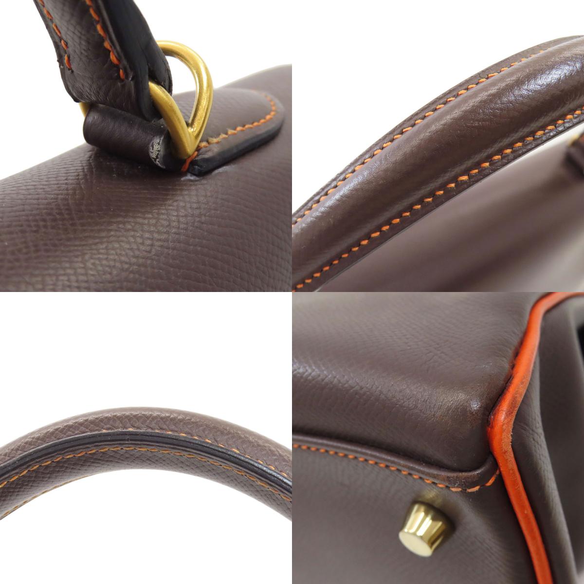 HERMES Kelly 40 Special Order, Inside Stitching, Gold Hardware Handbag Epsom Ladies [Used]
