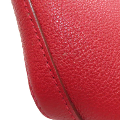 HERMES Berlingo PM Rouge Vif SilverHardware Shoulder Bag Taurillon Clemence Ladies [Used]