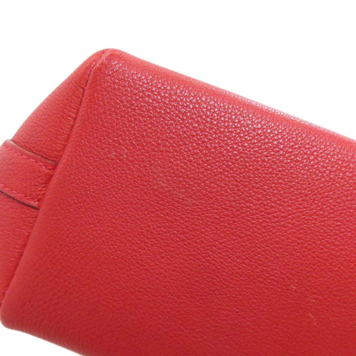 HERMES Berlingo PM Rouge Vif SilverHardware Shoulder Bag Taurillon Clemence Ladies [Used]