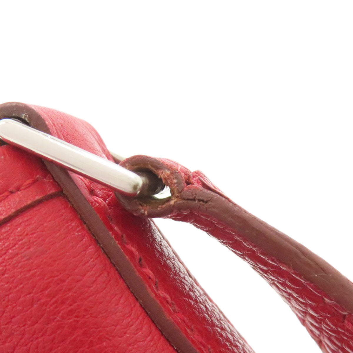 HERMES Berlingo PM Rouge Vif SilverHardware Shoulder Bag Taurillon Clemence Ladies [Used]