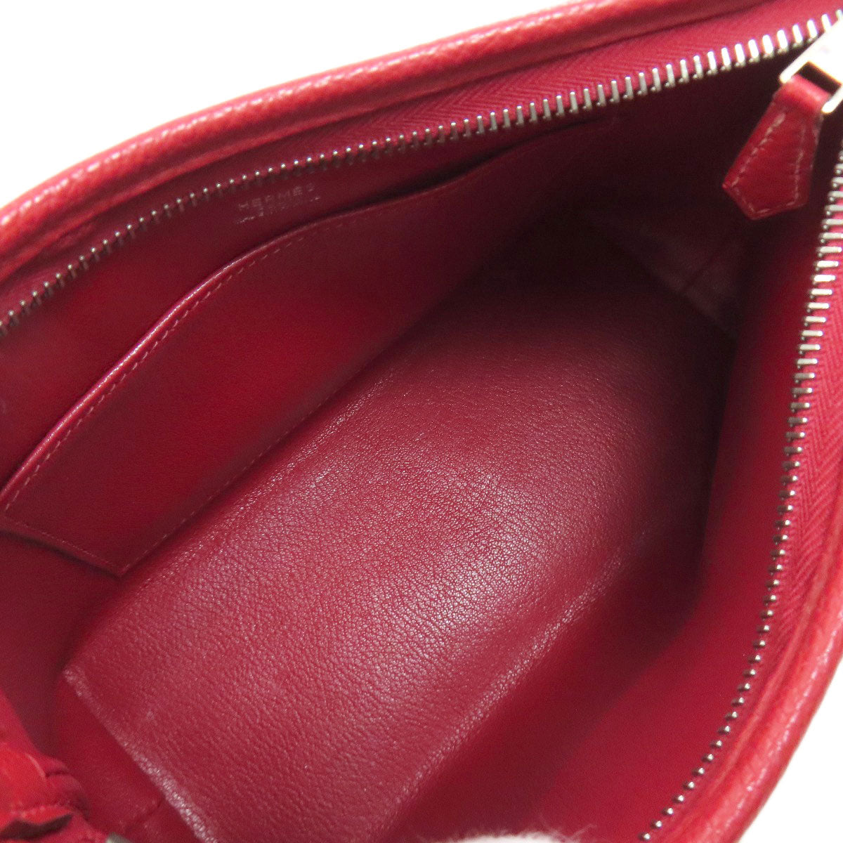 HERMES Berlingo PM Rouge Vif SilverHardware Shoulder Bag Taurillon Clemence Ladies [Used]